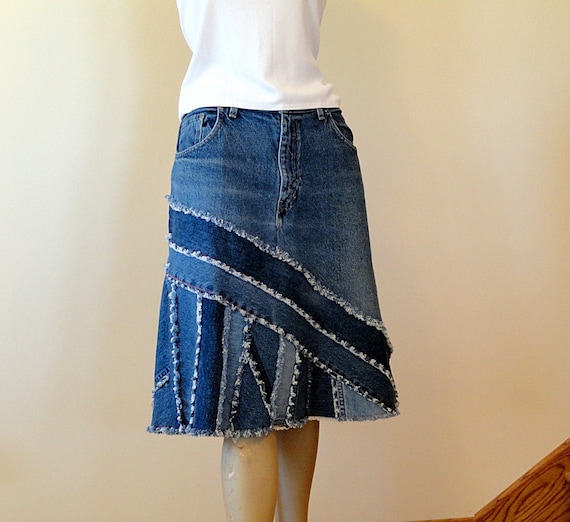 skirt made from jeans
