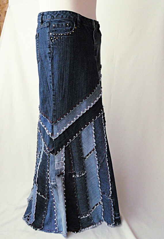 skirt made from jeans