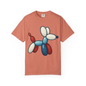 Balloon Dog T-shirt | Fun Graphic Tee for Dog Lovers, Birthday Gift, Casual Wear, Unisex Apparel, Quirky Fashion
