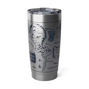 Mug de voyage gobelet 20 oz Adventure Map, cadeau pour les promeneurs, accessoire de randonnée, équipement de camping, idéal pour le plein air