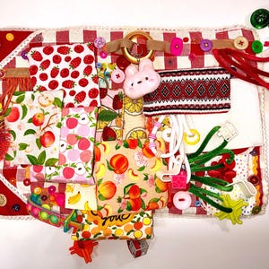 Fidget Blanket Dementia Recovery support Memory care Sensory mat Calming aid keychain Thoughtful gift children autism