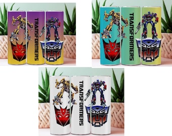 optimus prime tumbler wrap,3 PNG file,transformer tumbler design,20 oz skinny tumbler wrap,robot hero cup sleeve,autobot bumblebee mask gift