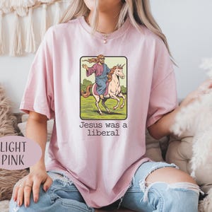 Jesus war ein freiheitliches Shirt Jesus, der Uniciorn T-Shirt reitet