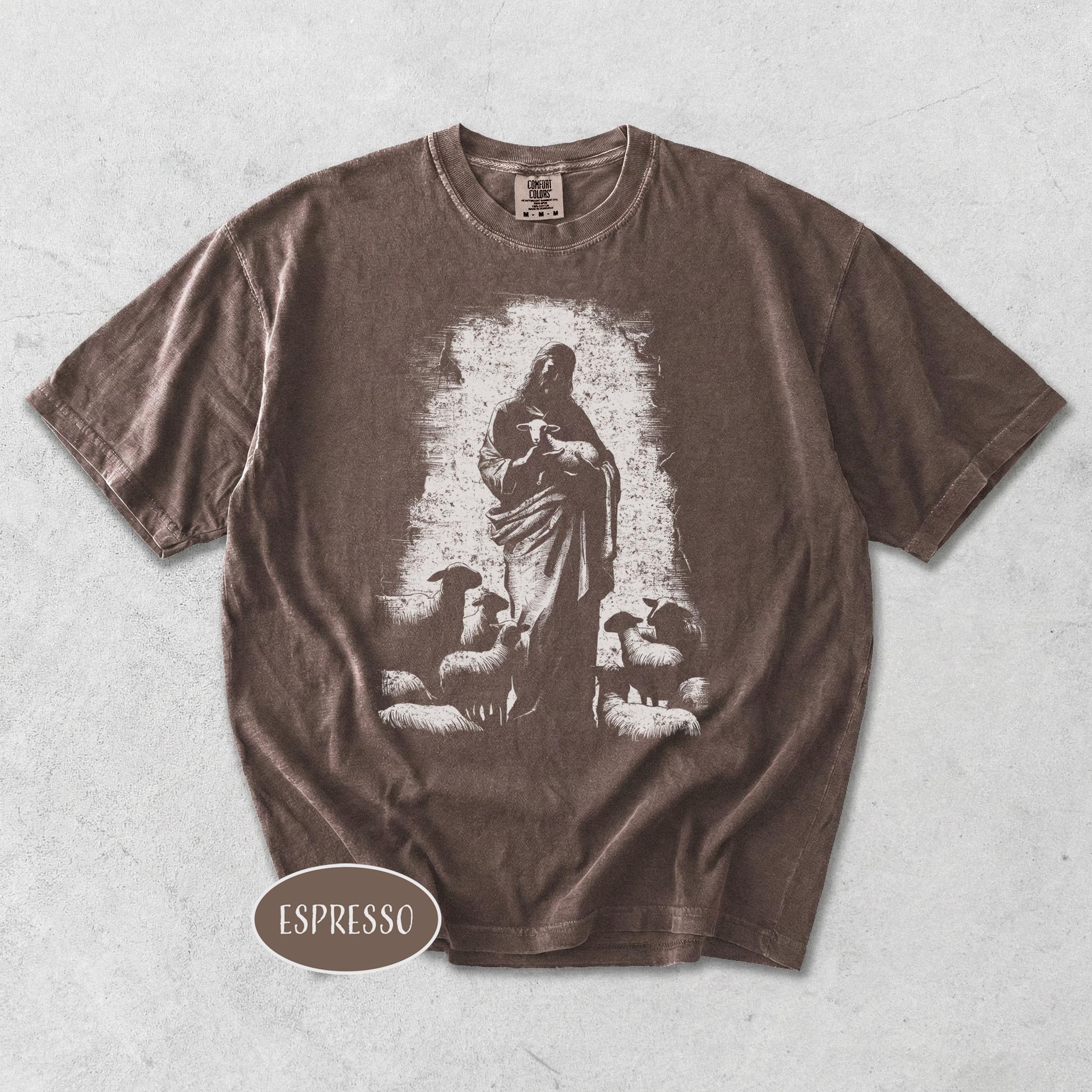 Jesus Shepherd T-shirt | Christian Vintage Graphic Shirt | Retro