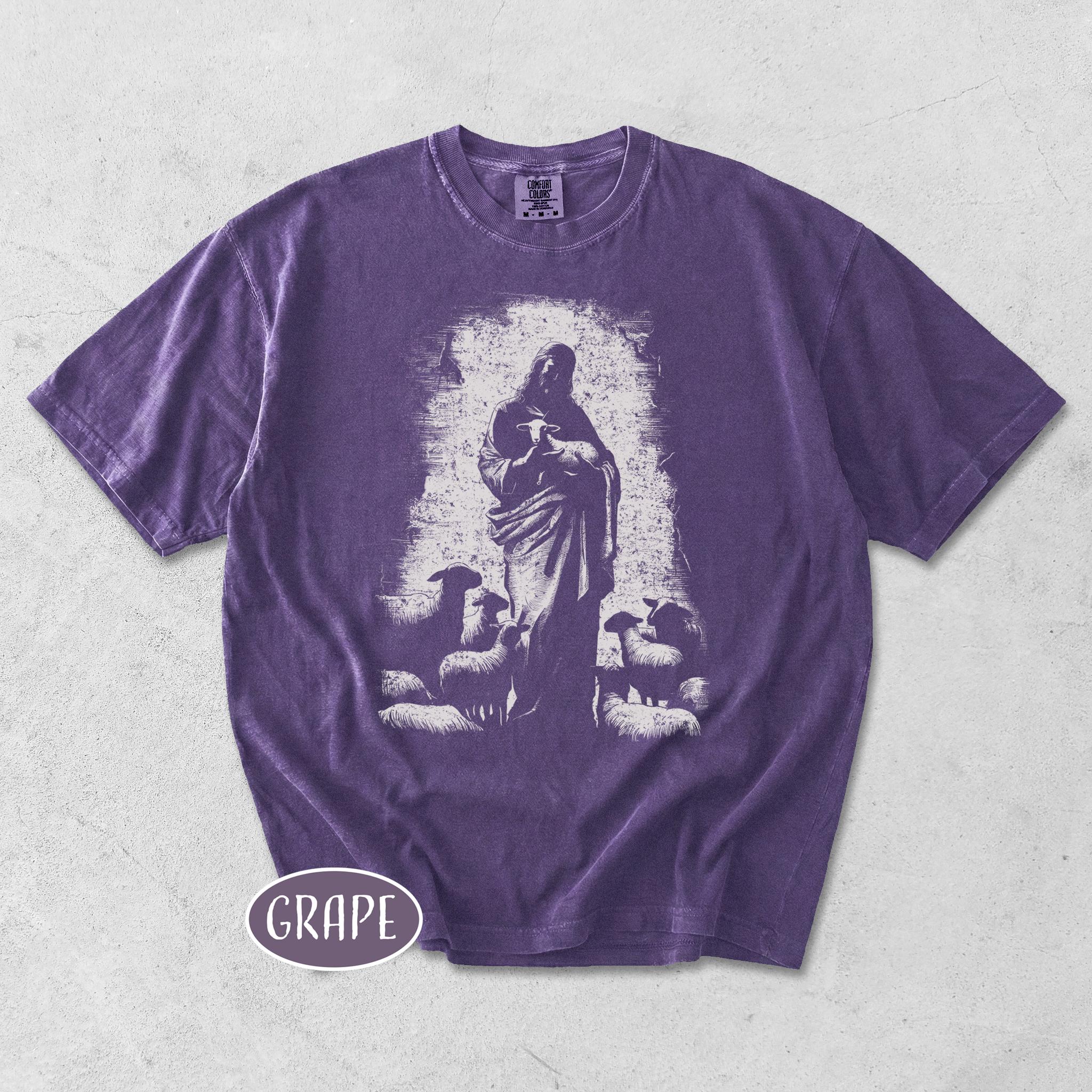 Jesus Shepherd T-shirt | Christian Vintage Graphic Shirt | Retro