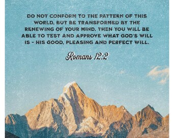 Do Not Conform - Romans 12:2 - Font and Back Print - Bella + Canvas Staple T