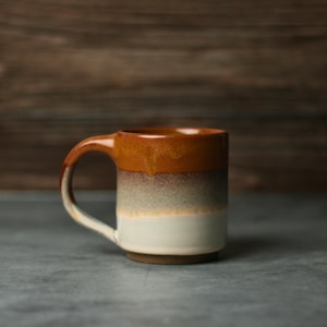 Caneca de cerâmica artesanal, 355 ml (12 onças), cerâmica exclusiva, xícara de cerâmica para café e chá