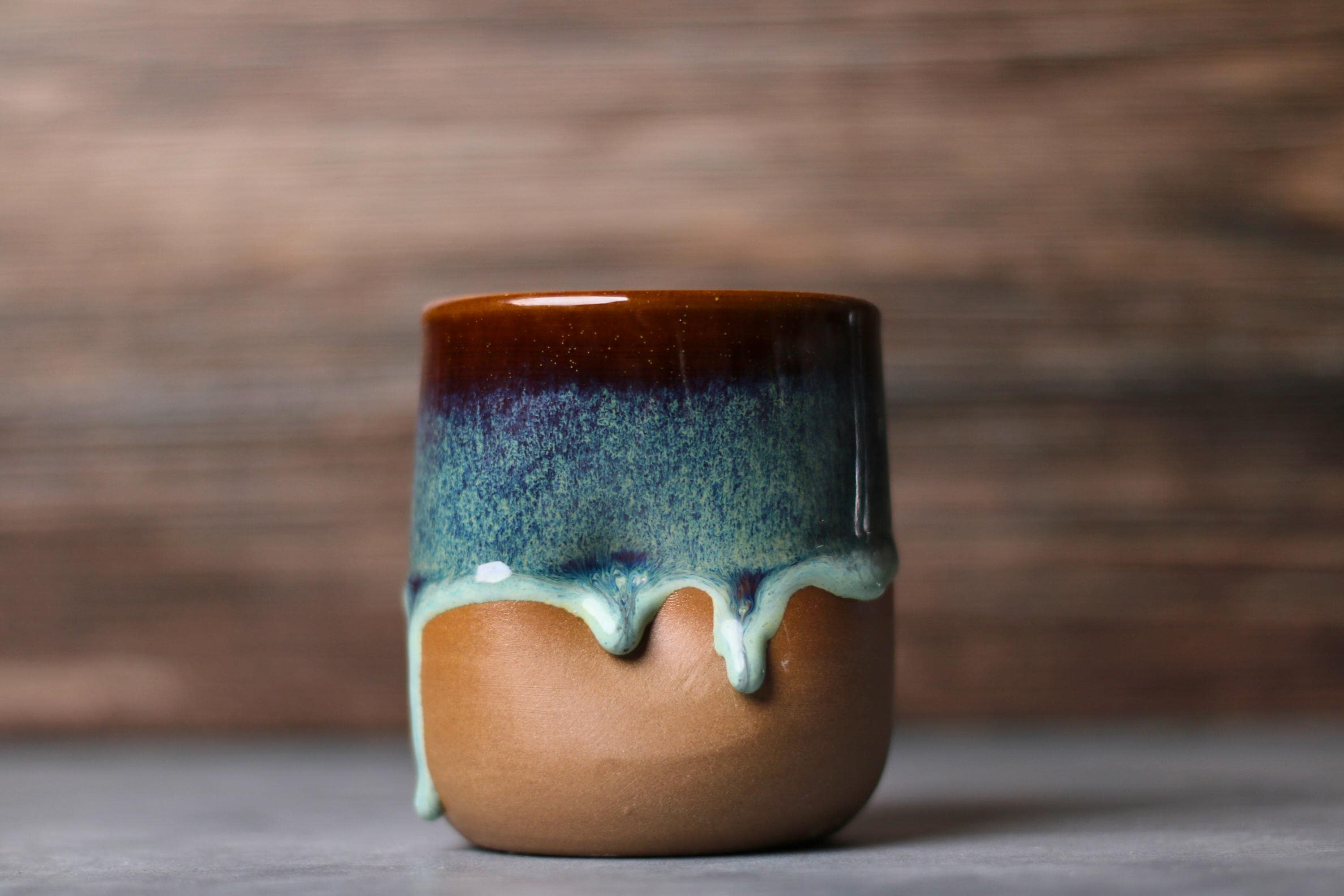茶色の釉薬をかけた陶器 - Etsy 日本