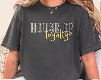 Wizard House Comfort Colors T-Shirt, House of Loyalty Wisdom Bravery and Ambition Tee, Magic House Shirt, Vintage Wizard School Gift