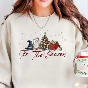 Tis The Season Shirt, Wizard Christmas Sweatshirt, Cozy Holiday Wizard Tee, Subtle Fandom Gift, Winter Magic Shirt, Wizard House Shirt