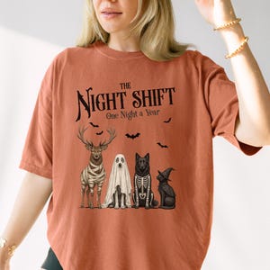 Halloween Squad Group Shirt, Halloween Wizard Shirt, Wizard Squad Crew Costume Tee, , Spooky Animal Witch Cat Skeleton Dog Ghost Tee