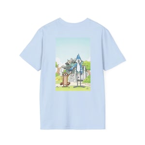 Vintage Regular Show T-Shirt: Mordecai & Rigby Cartoon Tee