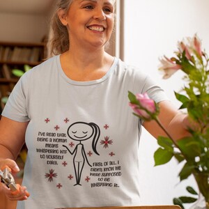 WTF Humorous T-Shirt, Women&#39;s Funny Tee, Whispered Words, Gifts for Her, Women&#39;s Tee, Funny Gift