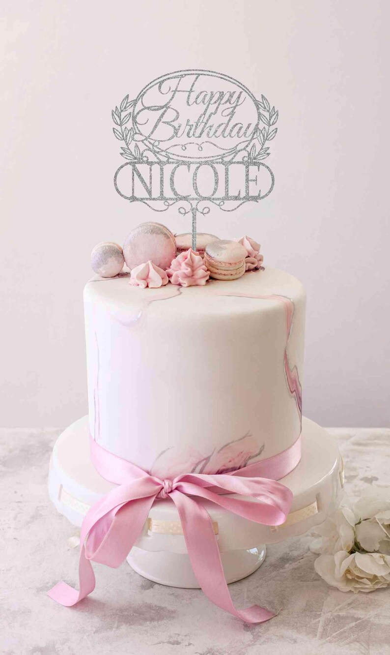 Personalized Acrylic Cake Topper | Custom Name, Birthday, Wedding - Etsy