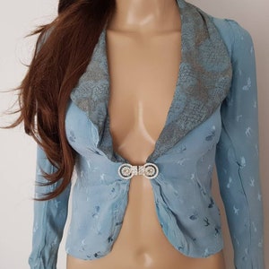 duck egg blue bolero jacket