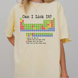 Comfort Colors Periodic Table T-Shirt: Funny Chemistry Science Tee