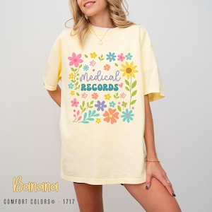 Boho Floral Medical Coder T-Shirt: Certified Coding Specialist Gift