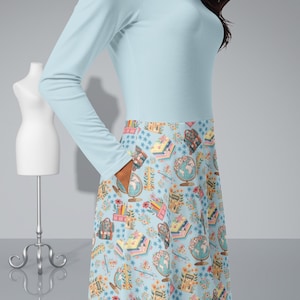 First Grade Teacher Dress,  Back to School Teacher Dress, Elementary Teacher Dress Teacher Fashion, All-over print Dress
