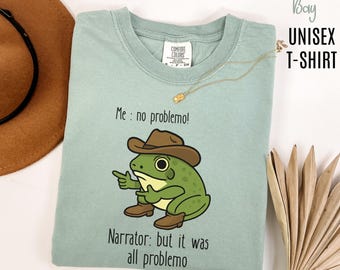 Comfort Colors Sarcastic Quote T-shirt: Frog Shirt