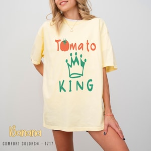 Comfort Colors Tomato King Shirt: Vegetable Graphic Tee