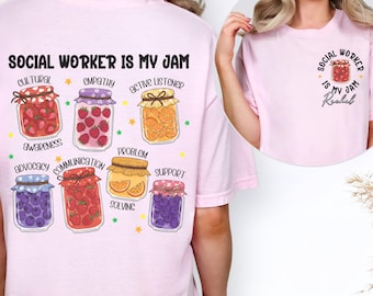 Comfort Colors Social Work Is My Jam Shirt: Social Worker Gift