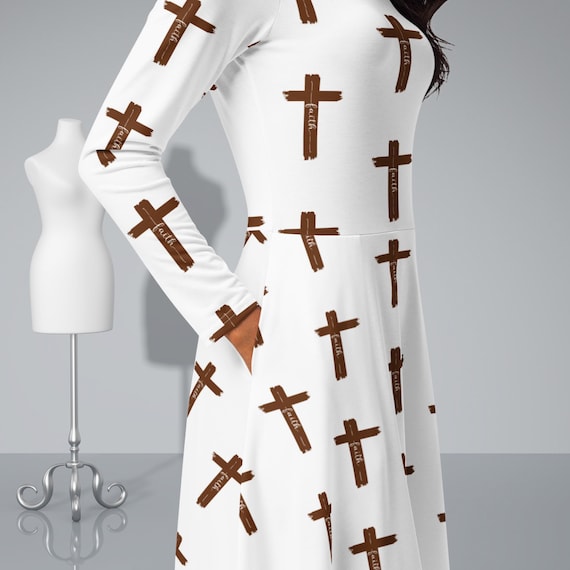 christian dresses for women Cross Jesus Summer 2025 Casual Sleeveless Beach Maxi Dress S White at Amazon Women's Clothing store Christian Clothing for Women |