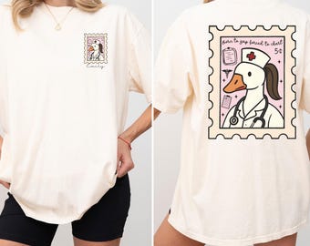 Comfort Colors Nurse Goose T-Shirt: Funny Registered Nurse Tee