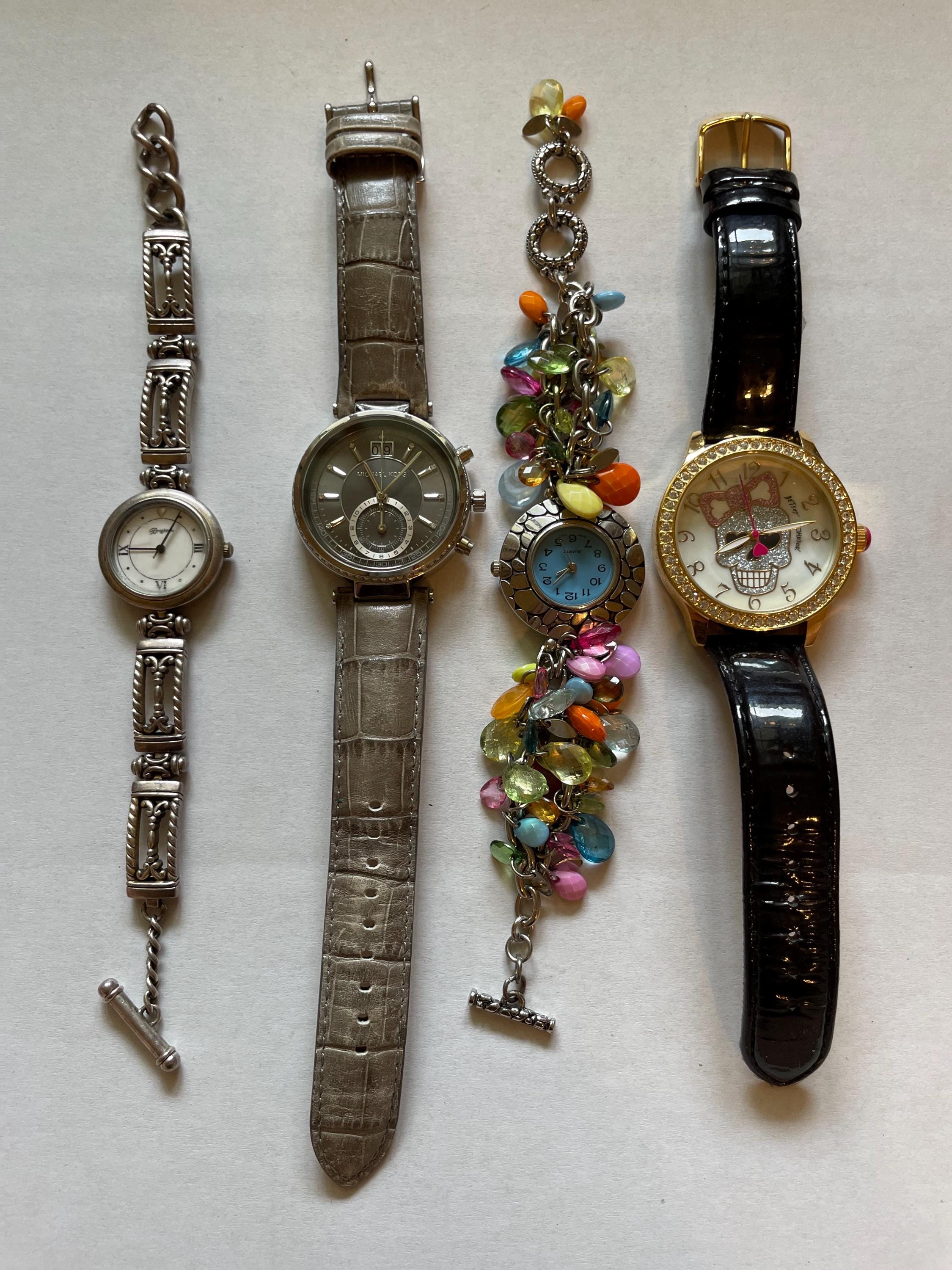 Lot of 11 Vintage Retired Betsey Johnson Watches Betsey Johnson BJ00019-17 Owl Pavè Dial Pink Stones Accent  main image 4