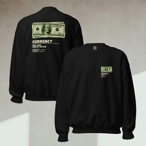 驚きの値段 Dollar Sweatshirt Premium Unisex Bill Minimalistic Sign トップス