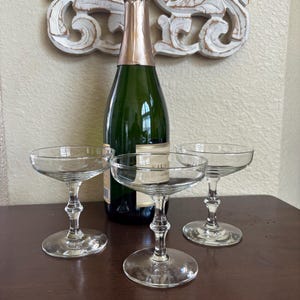 Libbey Georgian Champagne Coupe Glasses