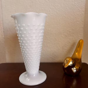 Anchor Hocking Milk Glass Vase
