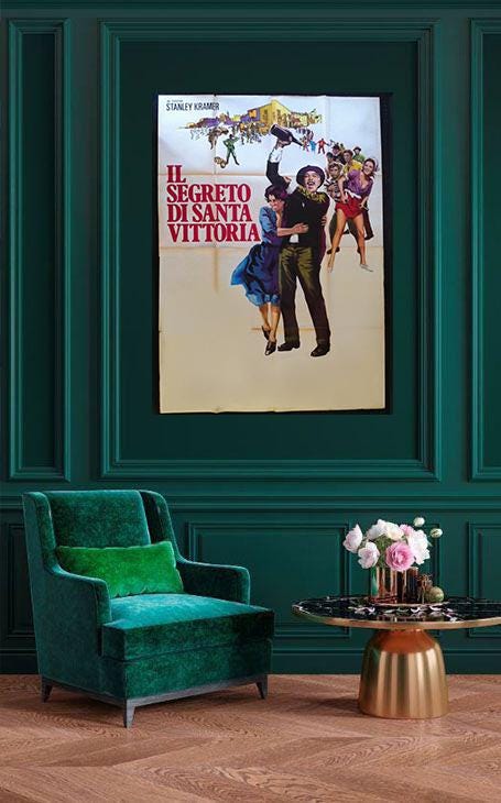 The Secret of Santa Vittoria Movie Poster, Film Print (digital