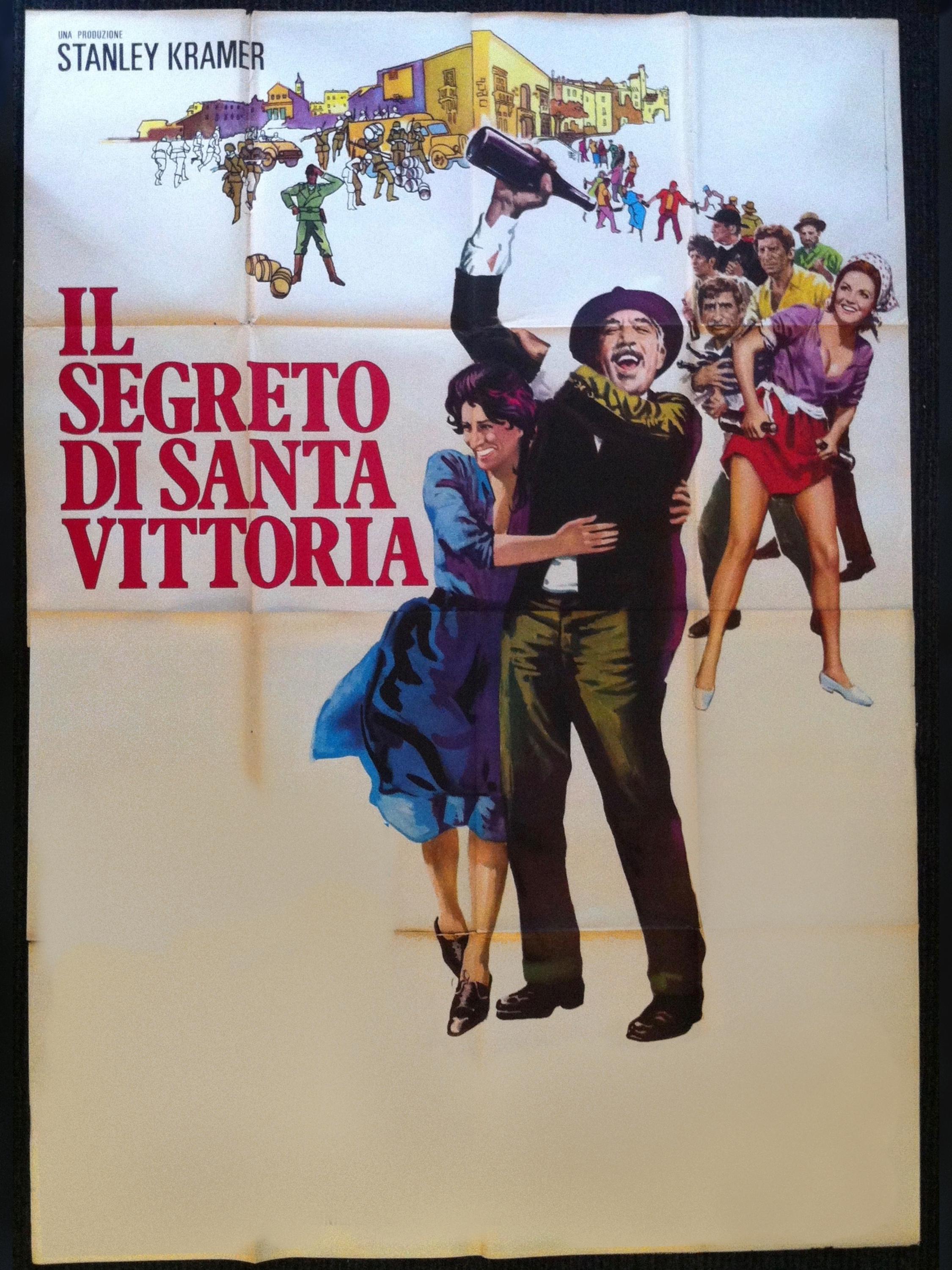洋画映画ポスター  サンタ・ビットリアの秘密 The Secret of Santa Vittoria Movie Poster, Film Print (digital