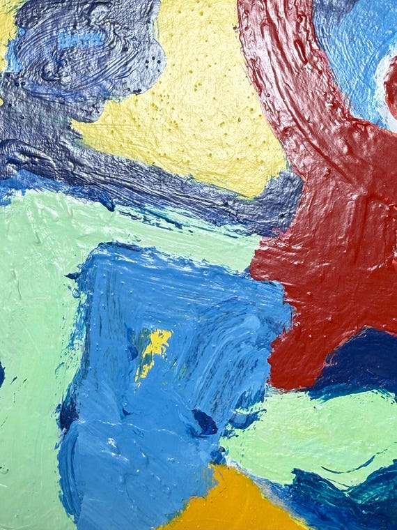 Original Abstract Art Acrylic Painting - Multicolor - Etsy
