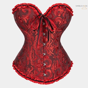 Black Lace Underbust Corset: Gothic Steampunk Waist Trainer