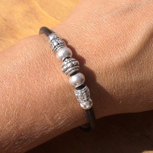 silver beads bracelets, costume jewelry, women silver beaded bracelets, fashionable Bracelets