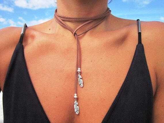 wrap necklace, minimal necklace, Boho jewelry, bohemian jewelry, hippy jewelry, gypsy necklaces, boho necklaces, minimalist jewelry
