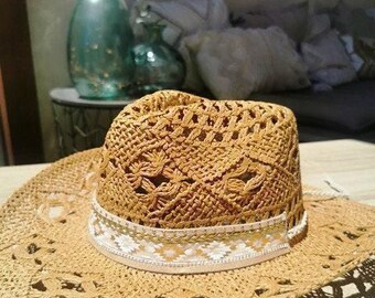 1565 Straw Cowboy Hat Western Hats For Women Cowgirl Sun Beach Hat Summer Custom Cowboy Straw Hat, Coastal Cowgirl Western Bride  main image 4