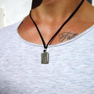Personalized Gifts for Men – Necklace for Men Pendant Necklace Custom Handmade Jewelry Gift for Him
