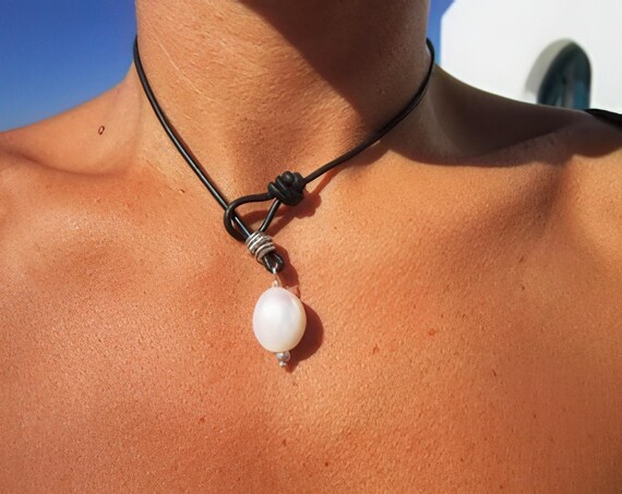Handmade Couples Birth stone freshwater pearl Necklace • Y lariat Necklace Birthstone • Personalized Jewelry Gift for Her • Gift for mom