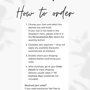 The image is a text-based document with instructions on how to order items from an online store.