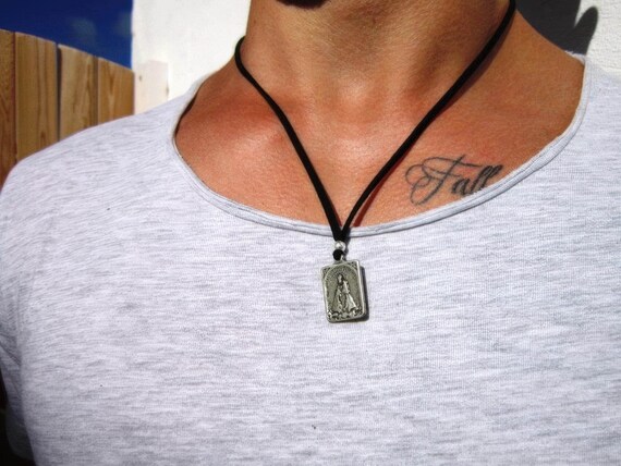 Personalized Gifts for Men – Necklace for Men Pendant Necklace Custom Handmade Jewelry Gift for Him