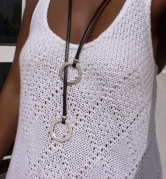 Y lariat Necklace ring charm Couples Necklace • Beaded Necklaces for Women • Personalized Jewelry Gifts Best selling items • Gift for Her