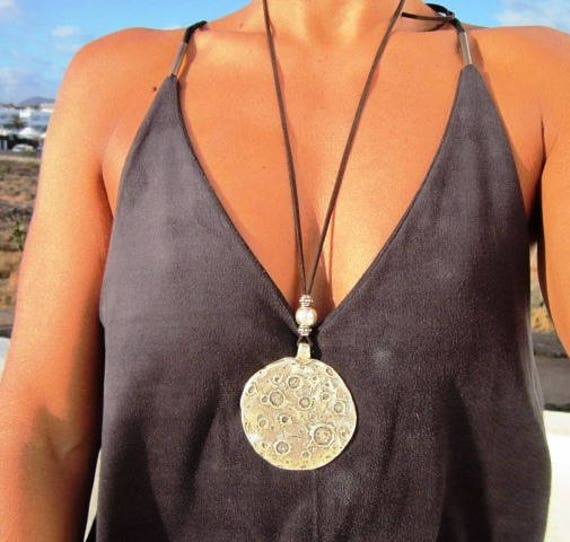 moon pendant necklace, moon necklace, long pendant necklace, long necklace boho, long necklace silver, pendants, long statement necklace