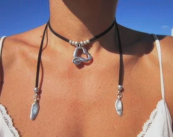 Statement Layered Chunky Couples Necklace • Bohemian Neotribal Jewelry • Best Selling Items • top Sellers Gift for Host or Galentine Gift