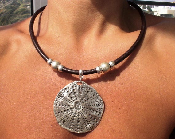 Custom Statement Silver Beaded Necklace with Pendant Charm • Custom Personalized summer Jewelry • Best Seller Design Gift for Her