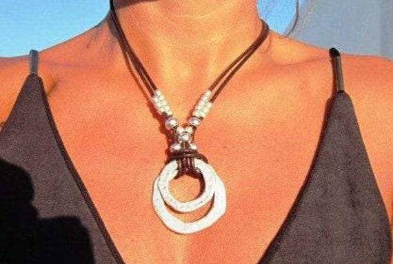 Personalized Jewelry Necklaces for Women • Silver Beaded ring Necklace with Charm • Best selling items Custom Gift for her by kekugi