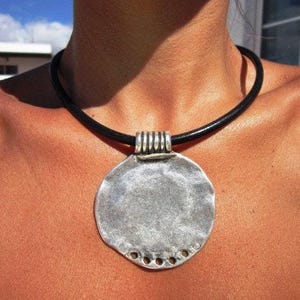 Personalized Bohemian Jewelry Necklaces for Women • Boho Silver Beaded Necklace with Pendant Charm • Best selling items Custom Gift for her