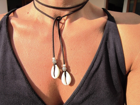 Layered Statement Silver Beaded shell Necklace with Boho pendant • Couples Necklace Handmade Personalized Jewelry Gift for Her by Kekugi