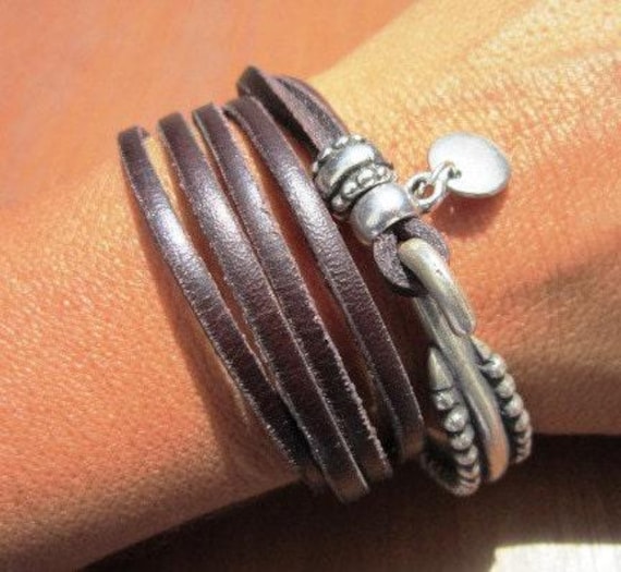 Custom Charm Silver Beaded Bracelet • Bohemian Handmade Jewelry • Personalized Custom jewelry Gift for Her & Birthday Gift by kekugi